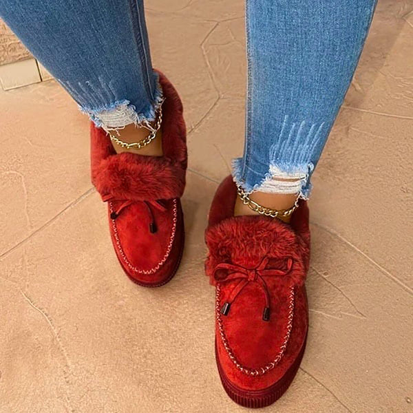 Women's Boots Round Head Thick Sole Orthopedic Arch-Support Thick Warm Cotton Shoes