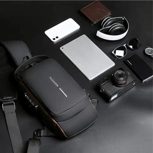 USB Charging Sport Sling Anti-Theft Shoulder Bag