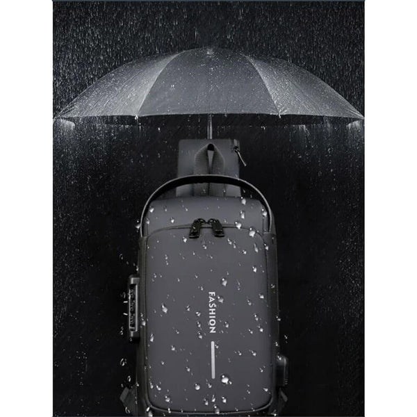 USB Charging Sport Sling Anti-Theft Shoulder Bag