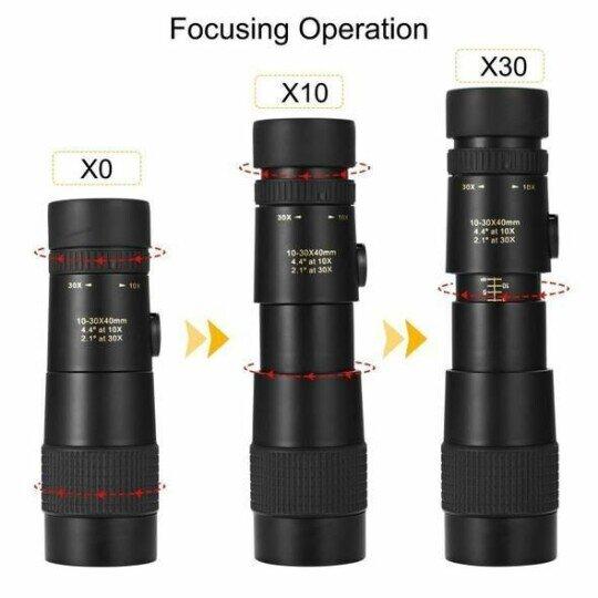 2022 4K 10-300X40mm Super Telephoto Zoom Monocular Telescope
