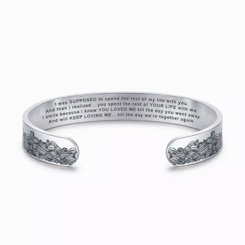 To My Husband in Heaven Memorial Bracelet
