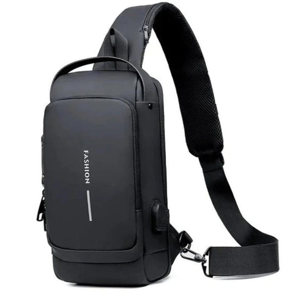 USB Charging Sport Sling Anti-Theft Shoulder Bag