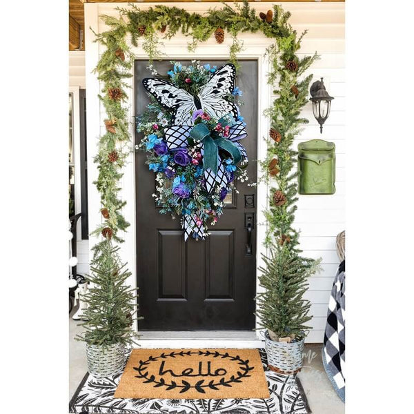 Spring Front Door Swag - Rustic Home Decor