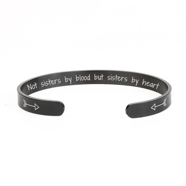 “Not Sisters By Blood But Sisters By Heart” Bracelet
