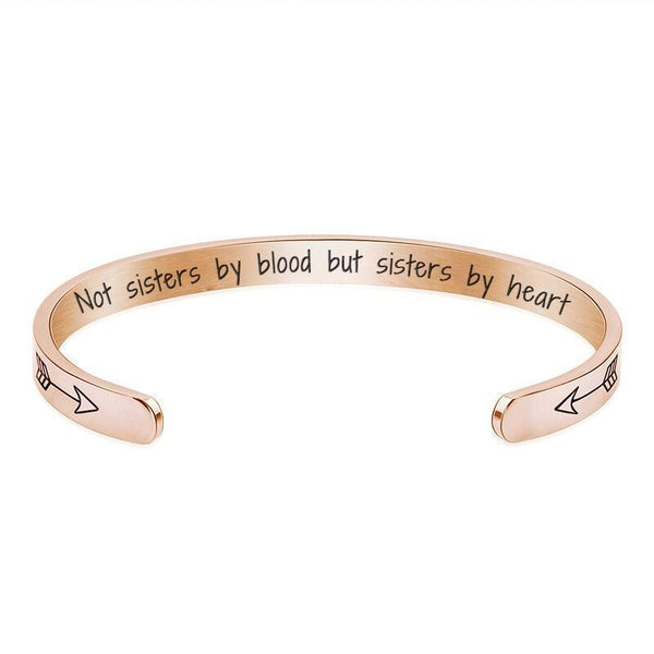 “Not Sisters By Blood But Sisters By Heart” Bracelet