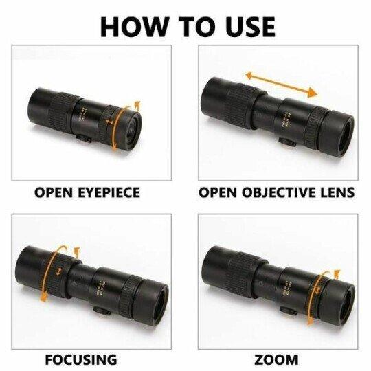 2022 4K 10-300X40mm Super Telephoto Zoom Monocular Telescope