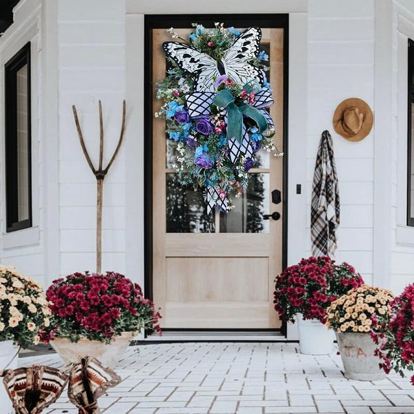 Spring Front Door Swag - Rustic Home Decor