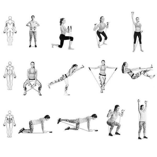 Exercise Resistance Bands (11-piece set)