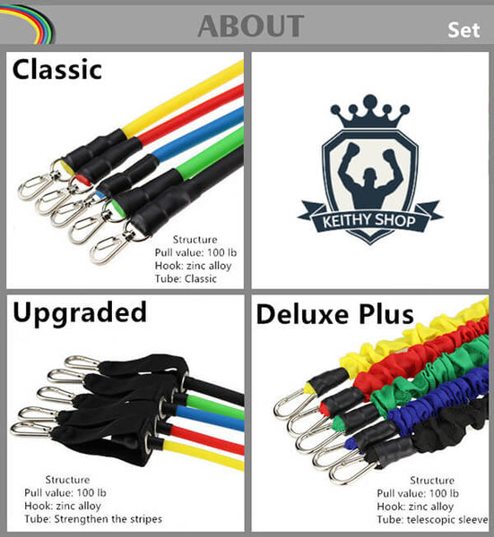 Exercise Resistance Bands (11-piece set)