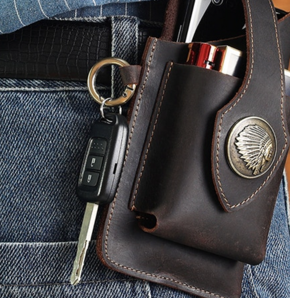 Multifunctional Leather Mobile Phone Bag