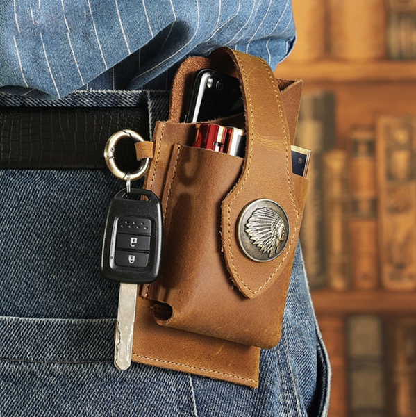 Multifunctional Leather Mobile Phone Bag