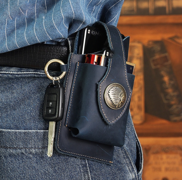 Multifunctional Leather Mobile Phone Bag