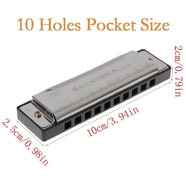 Professional Harmonica in C Key with Case