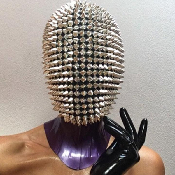 Studded Spikes Full Face Jewel Margiela Mask (Halloween, EDM, Cosplay, Rave, Party, Movie)