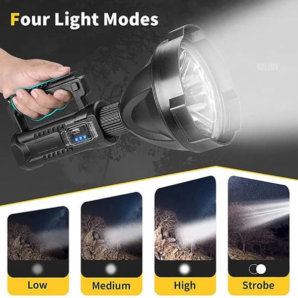 Super Bright LED Rechargeable Spotlight Flashlight (FREE SHIPPING)