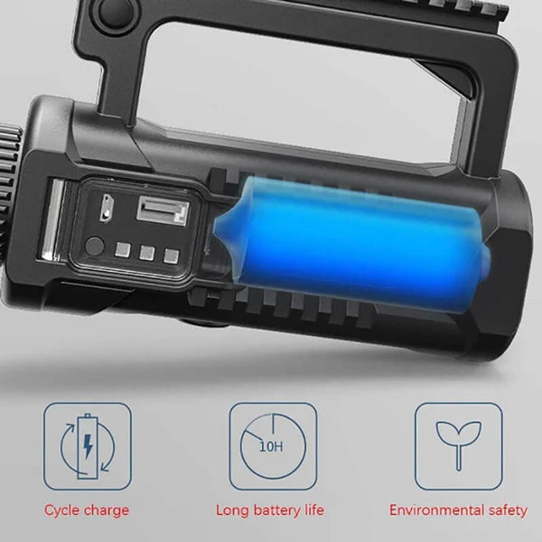 Super Bright LED Rechargeable Spotlight Flashlight (FREE SHIPPING)