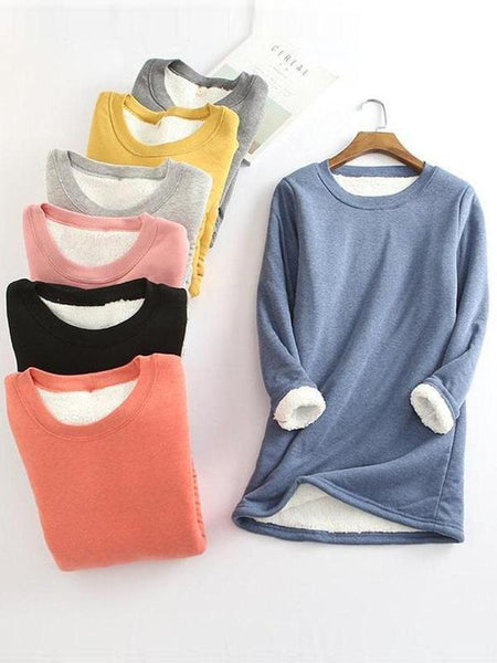 New Casual Cotton Round Neck Solid Sweatshirt (S-5XL)