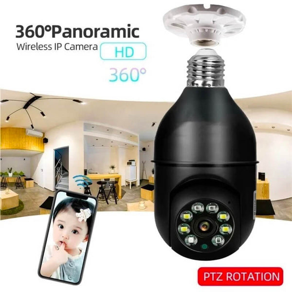 Wireless Wifi Light Bulb Camera Security Camera