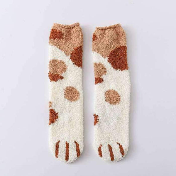Winter Cat Claws Cute Thick Warm Sleep Floor Socks