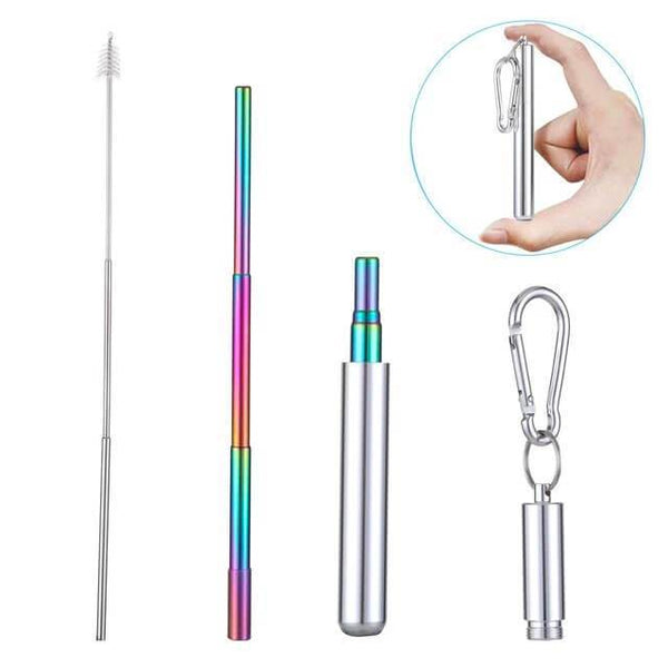(50% OFF! Today) Reusable Telescopic Eco-friendly Straw - BUY 2 FREE SHIPPING