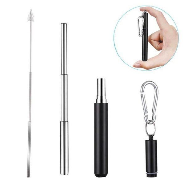 (50% OFF! Today) Reusable Telescopic Eco-friendly Straw - BUY 2 FREE SHIPPING