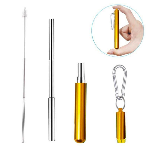 (50% OFF! Today) Reusable Telescopic Eco-friendly Straw - BUY 2 FREE SHIPPING