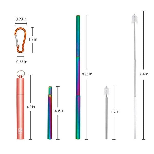 (50% OFF! Today) Reusable Telescopic Eco-friendly Straw - BUY 2 FREE SHIPPING