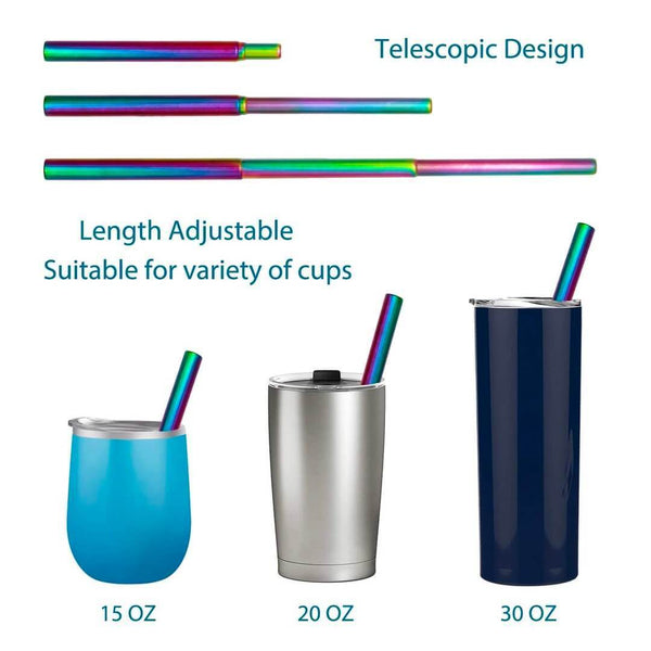 (50% OFF! Today) Reusable Telescopic Eco-friendly Straw - BUY 2 FREE SHIPPING