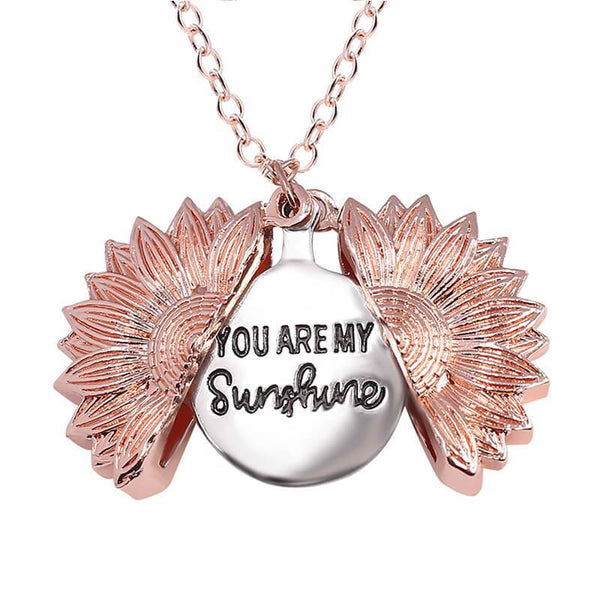【Buy 2 FREE SHIPPING】You Are My Sunshine Sunflower Necklace