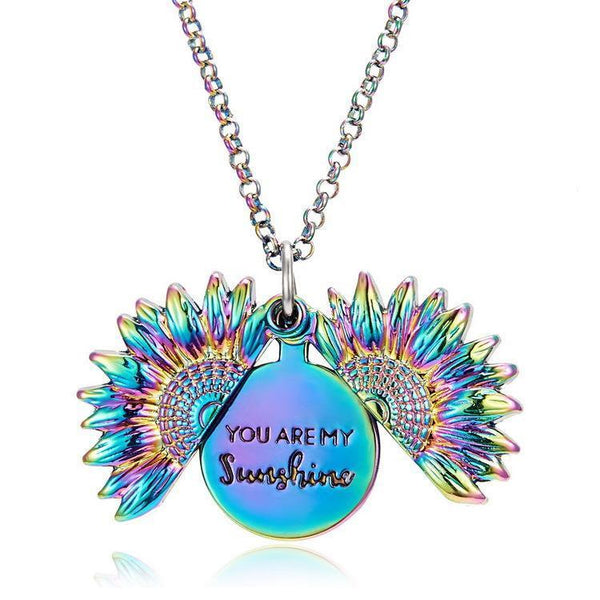 【Buy 2 FREE SHIPPING】You Are My Sunshine Sunflower Necklace